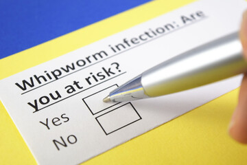 Fototapeta premium Questionnaire about health problems