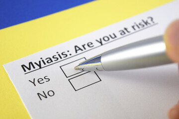 Obraz premium Questionnaire about health problems