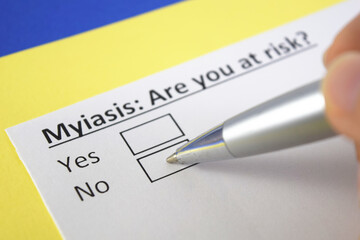 Fototapeta premium Questionnaire about health problems