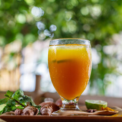 A glass of Jamu 