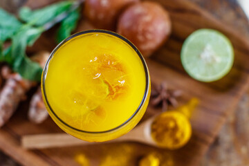A glass of Jamu 