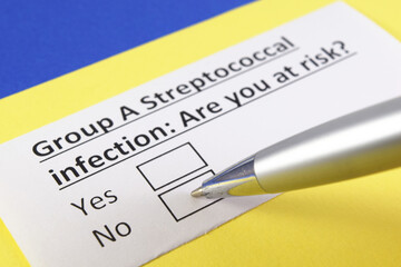 Fototapeta premium Questionnaire about health problems