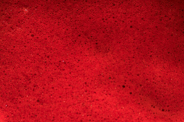 bloody bubbles, puddle of blood red liquid
