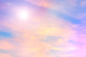 clouds background with a pastel colored background.
