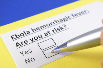 Obraz premium Questionnaire about health problems