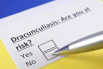 Fototapeta premium Questionnaire about health problems