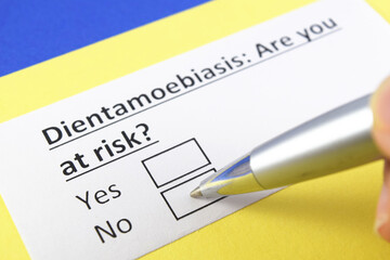 Obraz premium Questionnaire about health problems