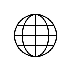 Globe line icon