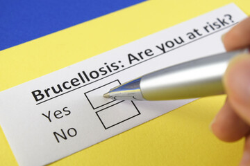 Fototapeta premium Questionnaire about health problems