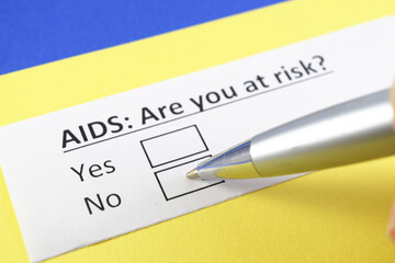 Obraz premium Questionnaire about health problems