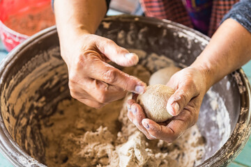 How to make salted egg.Thailand.