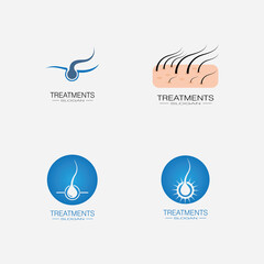 Hair treatments icon illustration
