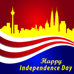 Malaysia Independence Day Vector banner