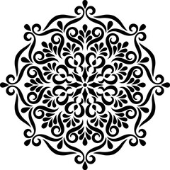 Mandala Pattern Stencil doodles sketch