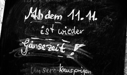 Gänsezeit Werbetafel