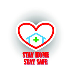 Covid Symbol Stay Home Stay Safe
