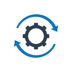 Gear rotation icon