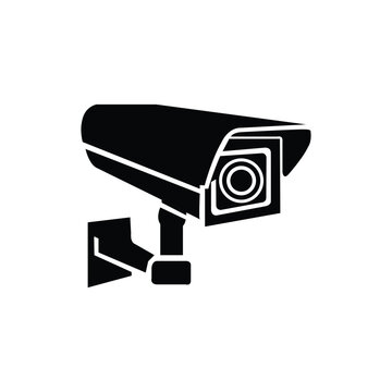 Fixed CCTV, Security Camera Icon Vector Template Illustration Design