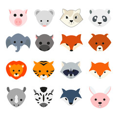 Fototapeta premium ANIMAL ICONS COLLECTION