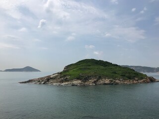 Fototapeta na wymiar THe seascape of Hong Kong Cape D'Aguilar area 