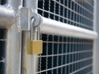 lock in the metal fench to protect property