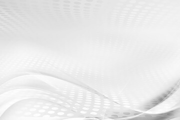 Halftone modern effect dots. White and gray background. Design for web layout.