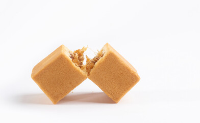 Pineapple cake, the traditional Taiwanese pastry isolated on white background 