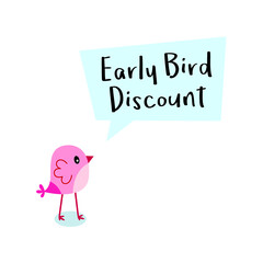 early bird discount message