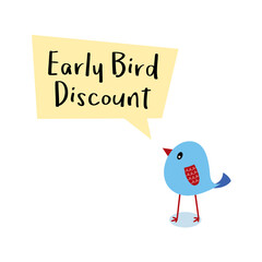 early bird discount message