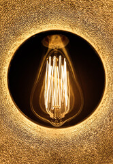 tungsten of a bulb