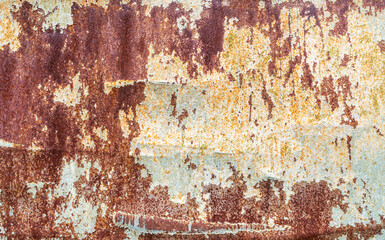 Abstract texture of rusted metal. Close up.