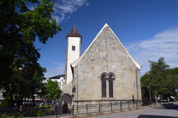 Fototapeta na wymiar View of historical buildings of Bergen, Norway. June 