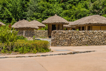 Fototapeta premium Buildings of traditional Korean village