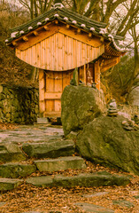 Small wooden oriental building