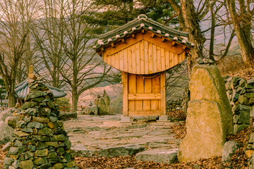 Small wooden oriental building