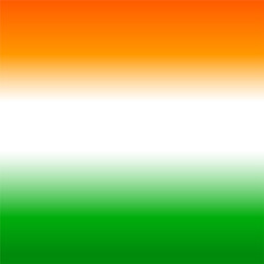 Obraz premium Indian tri colour flag gradient for background. Tri color gradient vector of orange, white and green colour for background.