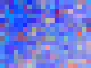 geometric square pixel pattern abstract in blue and pink