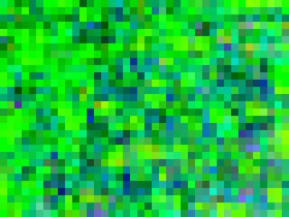 geometric square pixel pattern abstract in green and blue