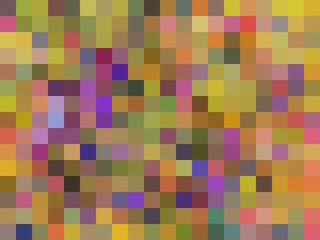 geometric square pixel pattern abstract in yellow green purple