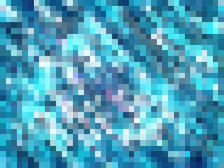 geometric square pixel pattern abstract in blue