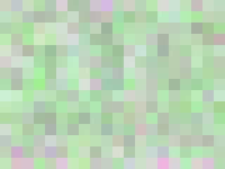 geometric square pixel pattern abstract in green and pink