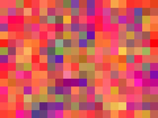 geometric square pixel pattern abstract in pink blue yellow