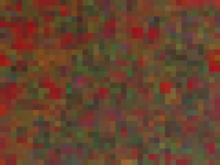 geometric square pixel pattern abstract background in red green orange
