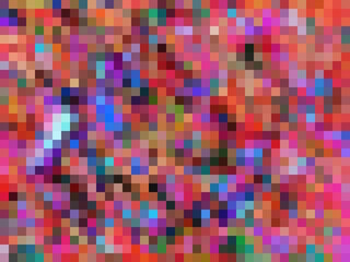 geometric square pixel pattern abstract background in pink blue orange purple