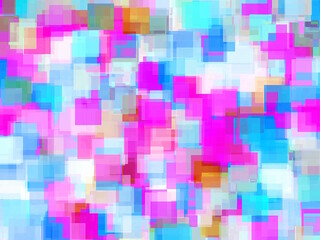 geometric square pattern abstract background in pink and blue
