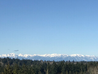 Winter Mountain View