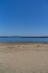 Fototapeta na wymiar 静岡県熱海のビーチ