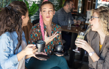 Coffee with the girls fills the heart.