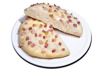  Focaccia with Bacon, homemade food