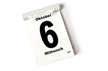 6. Oktober 2021